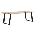 VIDXL NOGI DO STOŁU JADALNIANEGO 2 SZT. CZARNE 70X(72-73)CM STAL