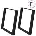 VIDXL NOGI DO STOŁU JADALNIANEGO 2 SZT. CZARNE 90X(72-73)CM STAL