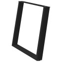 VIDXL NOGI DO STOŁU JADALNIANEGO 2 SZT. CZARNE 90X(72-73)CM STAL