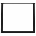 VIDXL NOGI DO STOŁU JADALNIANEGO 2 SZT. CZARNE 90X(72-73)CM STAL