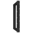 VIDXL NOGI DO STOŁU JADALNIANEGO 2 SZT. CZARNE 90X(72-73)CM STAL