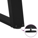 VIDXL NOGI DO STOŁU JADALNIANEGO 2 SZT. CZARNE 90X(72-73)CM STAL