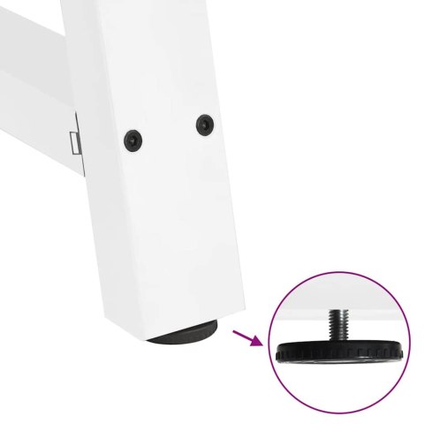 NOGI DO STOLIKA KAWOWEGO 2 SZT. BIALE 30X(30-31)CM STAL