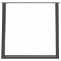VIDXL NOGI DO STOŁU JADALNIANEGO 2 SZT. ANTRACYT 80X(72-73)CM STAL