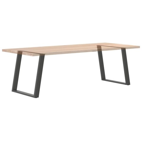 VIDXL NOGI DO STOŁU JADALNIANEGO 2 SZT. ANTRACYT 80X(72-73)CM STAL