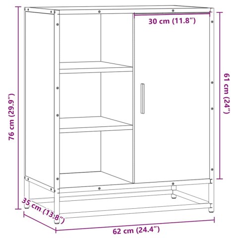 KOMODA PRZYDYMIONY DĄB 62X35X76CM