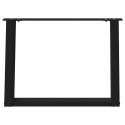 NOGI DO STOLIKA KAWOWEGO 2 SZT. CZARNE 70X(42-43)CM STAL