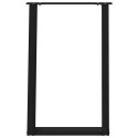 VIDXL NOGI DO STOŁU JADALNIANEGO 2 SZT. CZARNE 60X(72-73)CM STAL