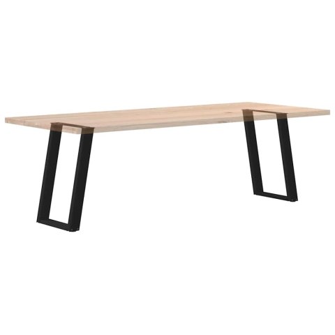 VIDXL NOGI DO STOŁU JADALNIANEGO 2 SZT. CZARNE 60X(72-73)CM STAL