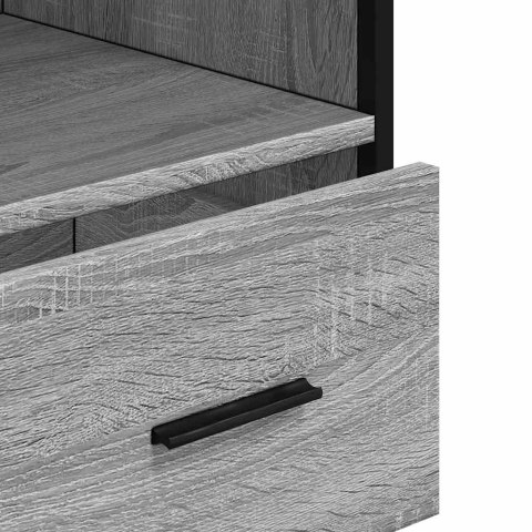 SZAFKA ŁAZIENKOWA SONOMA SZARA 35X37,5X100CM DREWNO KLEJONE