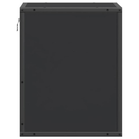 WISZĄCA SZAFKA NOCNA CZARNA 40X31X39,5CM