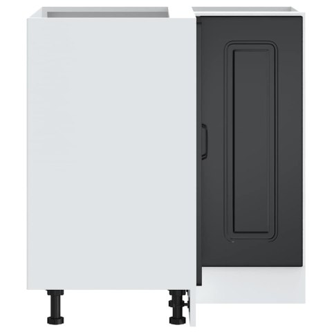 NAROŻNA SZAFKA KUCHENNA DOLNA KALMAR CZARNA 75,5X75,5X81,5CM