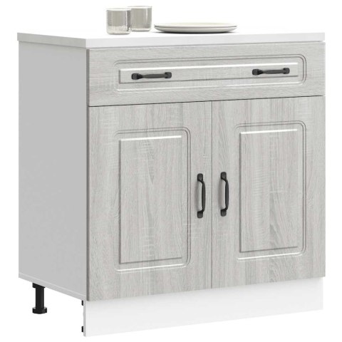 SZAFKA KUCHENNA DOLNA KALMAR SZARY DĄB SONOMA 80X46X81,5CM
