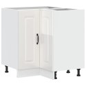 NAROŻNA SZAFKA KUCHENNA DOLNA KALMAR BIAŁA POŁYSK 75,5X75,5X81,5CM