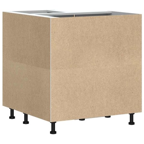 NAROŻNA SZAFKA KUCHENNA DOLNA KALMAR BIAŁA POŁYSK 75,5X75,5X81,5CM