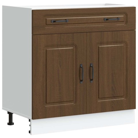 SZAFKA KUCHENNA DOLNA KALMAR BRĄZOWY DĄB 80X 46X 81,5CM 80X46X81