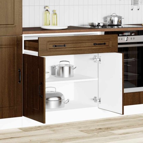 SZAFKA KUCHENNA DOLNA KALMAR BRĄZOWY DĄB 80X 46X 81,5CM 80X46X81