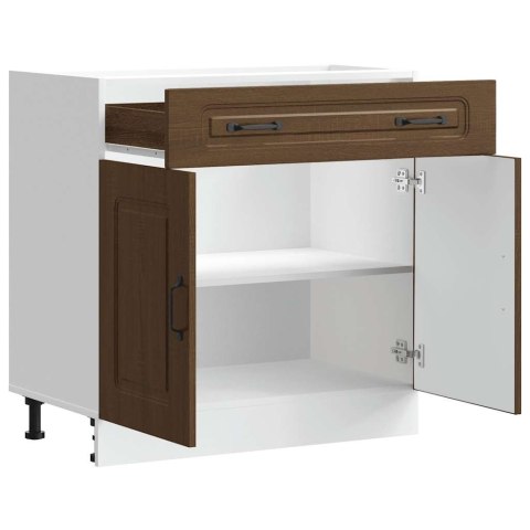 SZAFKA KUCHENNA DOLNA KALMAR BRĄZOWY DĄB 80X 46X 81,5CM 80X46X81