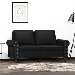 2-OSOBOWA SOFA CZARNA 120CM SZTUCZNA SKÓRA
