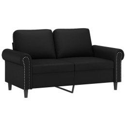 2-OSOBOWA SOFA CZARNA 120CM SZTUCZNA SKÓRA