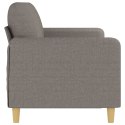 SOFA 3-OSOBOWA KOLOR TAUPE 180CM TAPICEROWANA TKANINĄ