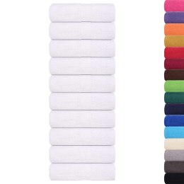 RĘCZNICZKI 50 SZT. BIAŁE 30X30CM 360G/M² BAWEŁNA 100%