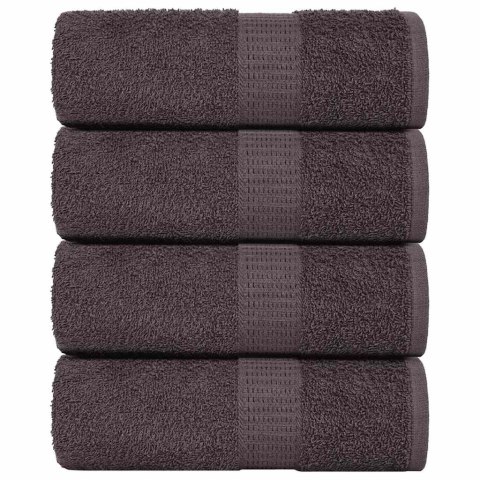 RĘCZNIKI 4 SZT. ANTRACYT 15X21CM 360G/M² BAWEŁNA 100%