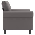 2-OSOBOWA SOFA SZARY 120CM SZTUCZNA SKÓRA