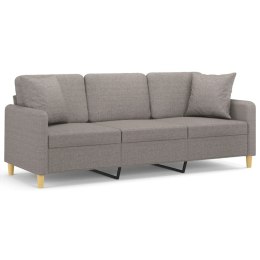 3-OSOBOWA SOFA Z PODUSZKAMI KOLOR TAUPE 180CM TKANINA