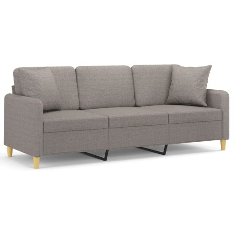 3-OSOBOWA SOFA Z PODUSZKAMI KOLOR TAUPE 180CM TKANINA
