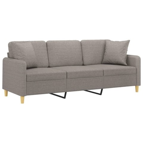 3-OSOBOWA SOFA Z PODUSZKAMI KOLOR TAUPE 180CM TKANINA