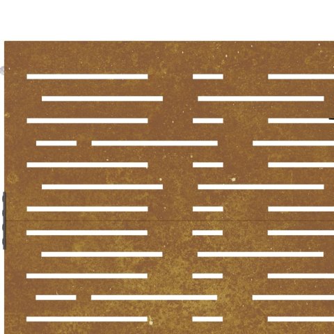 FURTKA OGRODOWA 85X150CM STAL KORTENOWSKA MOTYW PROSTOKĄTÓW