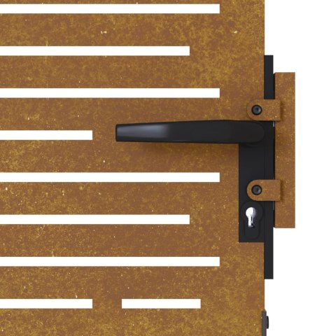 FURTKA OGRODOWA 85X175CM STAL KORTENOWSKA MOTYW PROSTOKĄTÓW