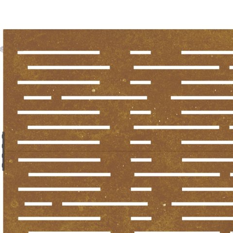 FURTKA OGRODOWA 85X175CM STAL KORTENOWSKA MOTYW PROSTOKĄTÓW