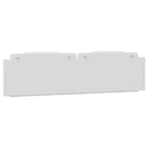 PODUSZKA NA WEZGŁOWIE BIAŁA 200CM SZTUCZNA SKÓRA