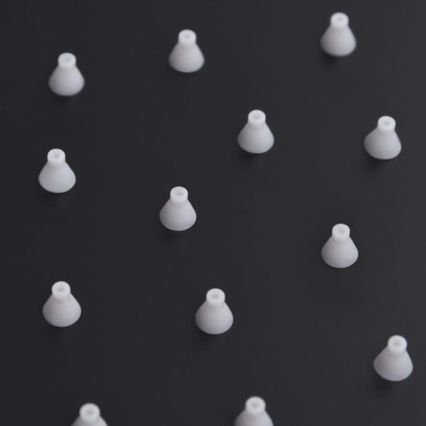 SŁUCHAWKA PRYSZNICOWA ZE STALI 30CM OKRĄGŁA CZARNA