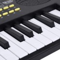 KEYBOARD 37 KLAWISZY PIANINA ELEKTRYCZNEGO Z MIKROFONEM DLA DZIECI