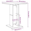 STOLIK BISTRO BIAŁY 60X60X75CM