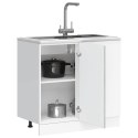 SZAFKA KUCHENNA DOLNA KALMAR SZARY DĄB SONOMA 86X46X81