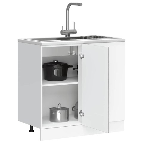 SZAFKA KUCHENNA DOLNA KALMAR SZARY DĄB SONOMA 86X46X81
