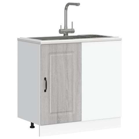 SZAFKA KUCHENNA DOLNA KALMAR SZARY DĄB SONOMA 86X46X81