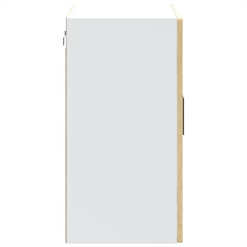 SZAFKA ŚCIENNA KUCHENNA ZE SZKLANYMI DRZWIAMI PORTO 80X31X60CM DĄB SONOMA