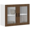 SZAFKA ŚCIENNA KUCHENNA ZE SZKLANYMI DRZWIAMI PORTO 80X31X60