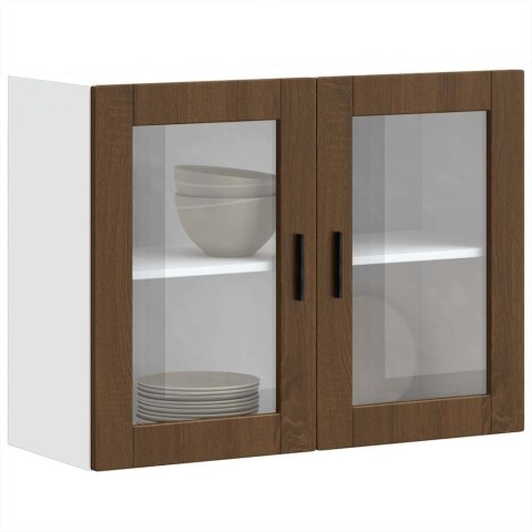 SZAFKA ŚCIENNA KUCHENNA ZE SZKLANYMI DRZWIAMI PORTO 80X31X60
