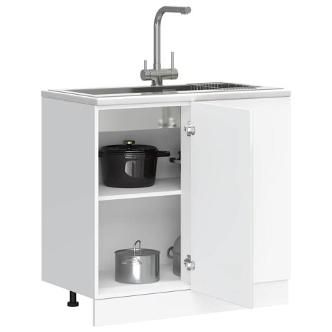 SZAFKA KUCHENNA DOLNA KALMAR BIAŁA POŁYSK 86X46X81,5CM