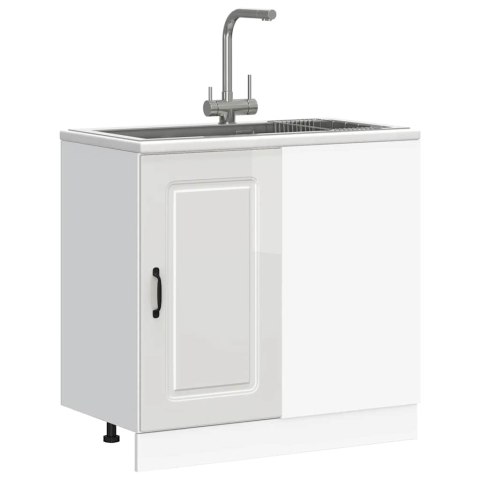SZAFKA KUCHENNA DOLNA KALMAR BIAŁA POŁYSK 86X46X81,5CM
