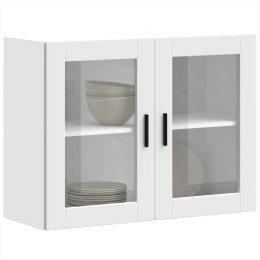 SZAFKA ŚCIENNA KUCHENNA ZE SZKLANYMI DRZWIAMI PORTO 80X31X60CM BIAŁA