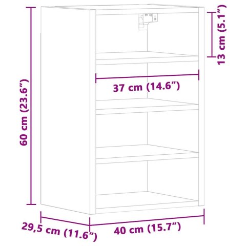 SZAFKA WISZĄCA BIAŁA 40X29,5X60CM