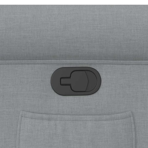 FOTEL ROZKŁADANY JASNOSZARY TAPICEROWANY TKANINĄ