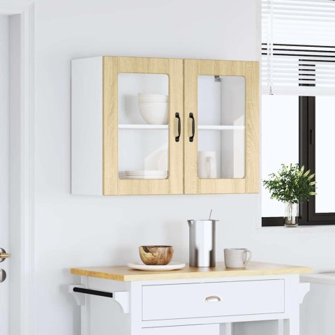 SZAFKA ŚCIENNA KUCHENNA ZE DRZWIAMI 80X31X60CM DĄB SONOMA